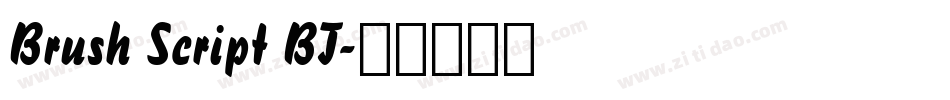 Brush Script BT字体转换